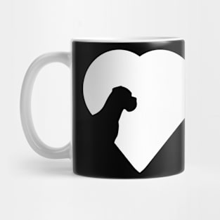 The Heart of the Uncropped Great Dane Love Mug